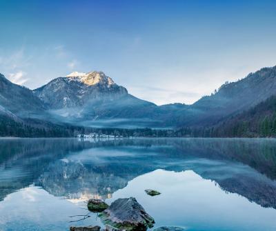 Paysage, lac, montagnes